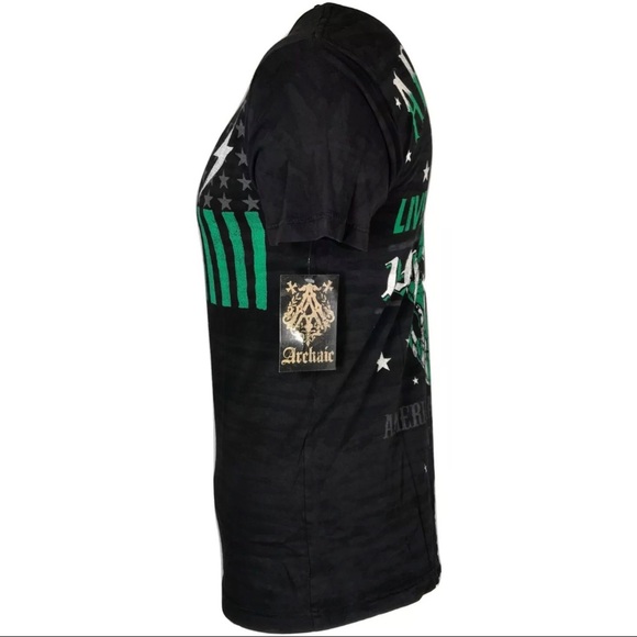 ARCHAIC by AFFLICTION Mens T-Shirt FLAG SMASHER - Picture 6 of 8